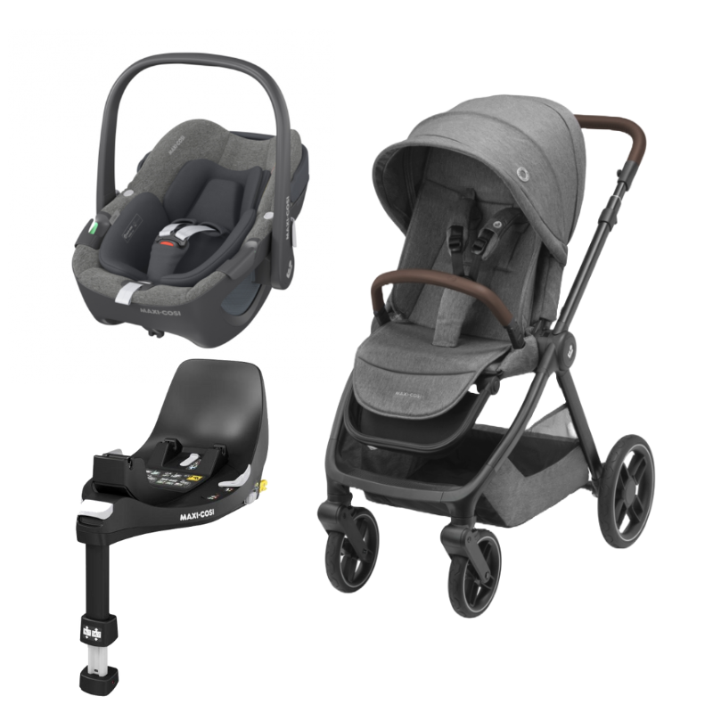 Oxford, Pebble 360º e Familyfix 360º Select Grey da Maxi Cosi