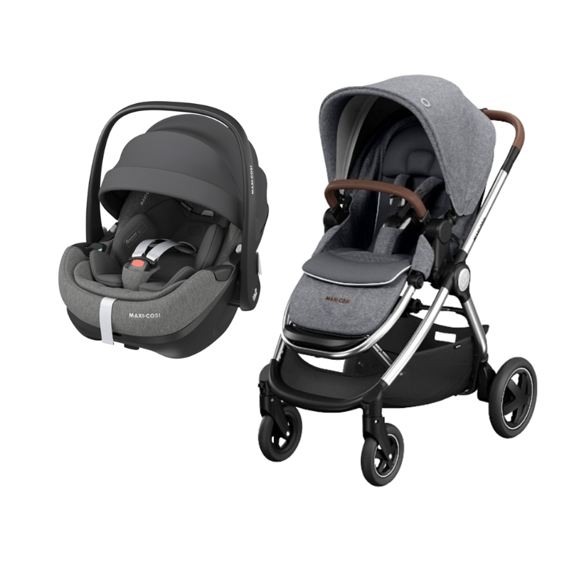 Adorra Luxe e Pebble 360º Pro Twillic Grey/Select Grey da Maxi Cosi