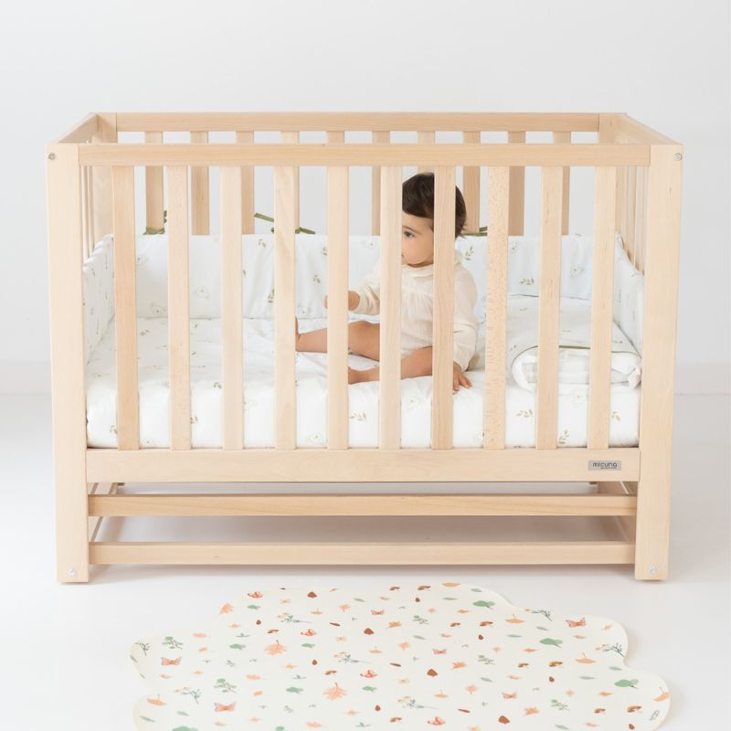 Cama de grades para bebé Annie Balance cera natural da Micuna 7