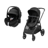 Carrinho zelia 3 Essential Black e cadeira auto Pebble Pro 2 Twillic Black da Maxi  Cosi