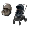 Carrinho zelia 3 Essential Graphite e cadeira auto Pebble Pro 2 Twillic Truffle da Maxi Cosi