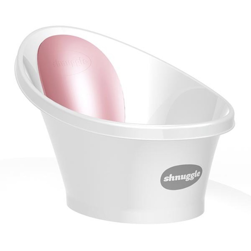 Banheira para Bebé Shnuggle Branco e Rosa