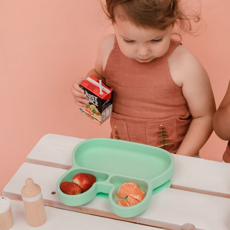 Prato com ventosa coelho verde da We Might Be Tiny 4 Prato com ventosa coelho verde da We Might Be Tiny 4