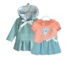 Conjunto de três peças verde com saia Koala da Valentina 1